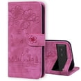 thumbnail image 1 of SaniMore Magnetic Wallet Case for Google Pixel 8 [RFID Blocking] Card Holder, Cartoon Embossing PU Leather Kickstand & Wrist Strap Shockproof Shell for Google Pixel 8 Girls Women, Rose, 1 of 6