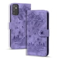 thumbnail image 1 of SaniMore Magnetic Wallet Case for Samsung Galaxy A54 5G [RFID Blocking] Card Holder, Cartoon Embossing PU Leather Cover Built-in Kickstand & Wrist Strap Shockproof Protective Shell, Purple, 1 of 7
