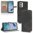 thumbnail image 1 of SaniMore for Motorola Moto G 5G 2023 Premium PU Leather Case, [RFID Blocking] Card Holder Magnetic Wallet Folio Cover for Moto G 5G with Practical Bracket + Detachable Wrist Strap, Black, 1 of 8