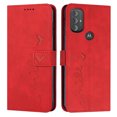 thumbnail image 1 of SaniMore for Motorola Moto G Power 2022 Case with RFID Blocking Cash & Card Slots, Scratch Proof Wallet Soft TPU + PU Leather Cover with Kickstand + Hand Strap Shockproof Protective Shell, Red, 1 of 8
