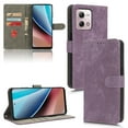 thumbnail image 1 of SaniMore for Motorola Moto G Stylus 5G 2024 Premium PU Leather Case, [RFID Blocking] Card Holder Magnetic Wallet Folio Cover with Practical Bracket + Detachable Wrist Strap, Purple, 1 of 7