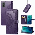 thumbnail image 1 of SaniMore for Motorola Moto G Wallet Case with Embossed Mandala PU Leather Flip Protection Wrist Strap Credit Card Holder Pocket Kickstand Shockproof Case for Motorola Moto G, Purple, 1 of 7