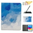 thumbnail image 1 of SaniMore New iPad 10th Generation Case 10.9 inch 2022, iPad 10 Case Marble Design Shock Proof Stand Cover with Auto Sleep/Wake Protective Case for 10.9” iPad 10th Gen 2022 A2696 A2757 A2777, Blue, 1 of 8