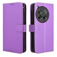 thumbnail image 1 of SaniMore for Oneplus 12R PU Leather Case, Magnetic Closure Flip Wallet Cover with Wrist Strap Card Slot & Adjustable Kickstand All-Inclusive Protective Wallet Shell, Purple, 1 of 8