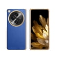 thumbnail image 1 of SaniMore for Oneplus Open (2023) Case, Wear-resistant PU Leather Skin Lychee Pattern, Plating Bumper Slim Lightweight Shockproof Cover [Rugged PC Backplane] for Oneplus Open, Blue, 1 of 11