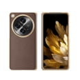 thumbnail image 1 of SaniMore for Oneplus Open (2023) Case, Wear-resistant PU Leather Skin Lychee Pattern, Plating Bumper Slim Lightweight Shockproof Cover [Rugged PC Backplane] for Oneplus Open, Coffee, 1 of 11