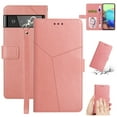 thumbnail image 1 of SaniMore PU Leather Wallet Case for Google Pixel 7 Pro (6.7" 2022), Shockproof Wrist Strap  Kickstand Card Slots Cash Pocket Anti-scratch Full-protective Shell For Google Pixel 7 Pro, Rosegold, 1 of 8