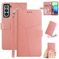 thumbnail image 1 of SaniMore PU Leather Wallet Case for Samsung Galaxy S23 (6.1" 2023), Shockproof Buffer Wrist Strap[Romoveable] Kickstand Card Slots Cash Pocket Anti-scratch Full-protective Shell, Rosegold, 1 of 6