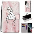 thumbnail image 1 of SaniMore Painted Wallet Case Compatible with Galaxy S23 Ultra, Stylish PU Leather Shell Magnetic Closure Shockproof Kickstand Case with Wrist Strap for Samsung Galaxy S23 Ultra,, 1 of 9