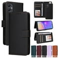 thumbnail image 1 of SaniMore for Samsung Galaxy A05 Wallet Case, Detachable Strong Magnetic PU Leather Flip Cover PU Leather with Magnetic Shell Card Slots Cash Pocket Wristlet Strap Full Protective Stand Shell, Black, 1 of 12