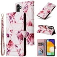 thumbnail image 1 of SaniMore for Samsung Galaxy A05S 2023 Case, PU Leather Luxury Marble Flip Cover with Detachable Wrist Strap Card Slot Kickstand Shockproof Magnetic Buckle Protective Shell, Rosegold, 1 of 8