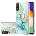 thumbnail image 1 of SaniMore for Samsung Galaxy A05S 6.7" 2023 Case with 360 Degree Rotating Metal Ring Shockproof TPU Backplane Marble Pattern Luxury Fashion Anti-drop Cover For Galaxy A05, Green, 1 of 4