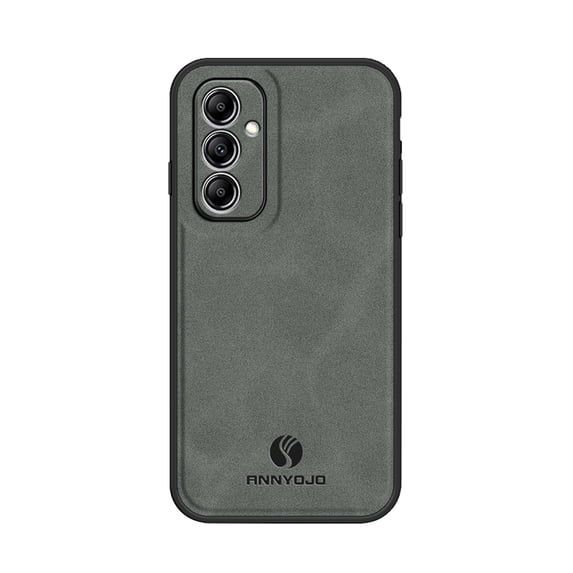 SaniMore for Samsung Galaxy A05S (6.7" 2023) Case, PU Leather Skin Shockproof TPU Soft Wear-resistant Magnetic Car Mount Anti-scratch Anti-Drop Slim Cover for Galaxy A05S, Gray