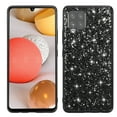 thumbnail image 1 of SaniMore for Samsung Galaxy A12 5G 6.5" Glitter Case, Flexible TPU Anti-Fingerprint Ultra-Thin Lightweight Full Body Protective Case for Samsung A12 5G Women Ladies Girls, Black, 1 of 7