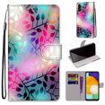 thumbnail image 1 of SaniMore for Samsung Galaxy A13 5G 6.5" 2021 PU Leather Case with Card Slots Detchable Lanyard Color Painting Luxury Pattern Flip Kickstand Shcokproof Wallet Case For Galaxy A13 5G, Stained Glass, 1 of 9