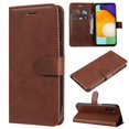 thumbnail image 1 of SaniMore for Samsung Galaxy A13 5G Case, with RFID Blocking [2 Card Slots] PU Leather Cover with Detachable Hand Strap Flip Kickstand Magnetic Wallet Cover for Samsung A13 5G, Brown, 1 of 9