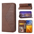 thumbnail image 1 of SaniMore for Samsung Galaxy A13 5G PU Leather Case RFID Blocking, Magnetic Closure Flip Wallet Cover with Wrist Strap Card Slot & Multi-Angle Kickstand All-Inclusive Protective Shell, Brown, 1 of 10