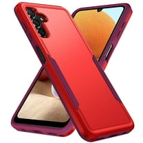 SaniMore for Samsung Galaxy A14 5G 6.6" Case, Rugged PC Back & TPU Bumpers Mangetic Cover with Wireless Charging Military Grade Drop Protective Shell for Samsung A14 5G, Red