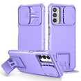 thumbnail image 1 of SaniMore for Samsung Galaxy A14 5G Case 2023 with Slide Camera Cover Built-in Kickstand Dual Layer Hybrid Shockproof Case for Galaxy A14 5G 6.6", Purple, 1 of 9