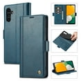 thumbnail image 1 of SaniMore for Samsung Galaxy A15 6.5" 2023 Case, PU Leather Magnetic Flip Folio Shell with Card Holders RFID Blocking Kickstand Shockproof TPU Magnetic Closure Business Cover, Blue, 1 of 10