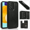 thumbnail image 1 of SaniMore for Samsung Galaxy A15 6.5" Magnetic Wallet Case, PU Leather Case with Card Slot & Kickstand Shockproof Protective Case for Samsung A15 Women Ladies, Black, 1 of 9