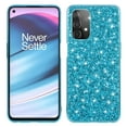 thumbnail image 1 of SaniMore for Samsung Galaxy A23 4G 6.6" Glitter Case, Flexible TPU Anti-Fingerprint Ultra-Thin Lightweight Full Body Protective Case for Samsung A23 4G Women Ladies Girls, Blue, 1 of 6