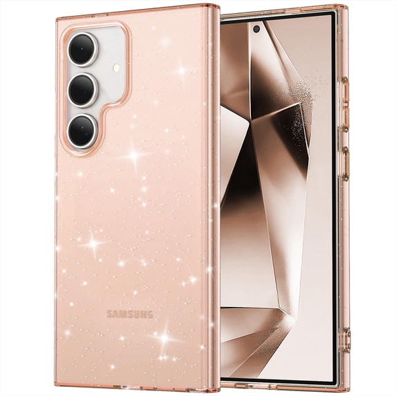 SaniMore for Samsung Galaxy A23 5G Case, Full Camera Lens Protection Women Cute Clear Glitter Bling Sparkly Cover Anti-yellow Transparent Shockproof Bumper for for Samsung Galaxy A23 5G, Gold
