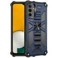thumbnail image 1 of SaniMore for Samsung Galaxy A24 Case, Rugged PC CD Magnetic Cover Built-in Car Mount & Folding Kickstand Military Grade Shockproof Heavy Duty Protective Shell for Samsung A24 Women Men, Blue, 1 of 7