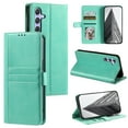 thumbnail image 1 of SaniMore for Samsung Galaxy A24 PU Leather Case, Wallet Design with Card Slots Cash Pocket [Wrist Strap] Flip kickstand Full Body Protection Magnetic Closure Business TPU Shell, Green, 1 of 11