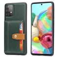 thumbnail image 1 of SaniMore for Samsung Galaxy A32 5G Case, PU Leather Shockproof Inner Shell with Wallet Card Slots Flip Kickstand Shockproof Retro Anti-scractch Drop-resistant Shell for Samsung A32 5G - Green, 1 of 5