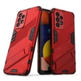 thumbnail image 1 of SaniMore for Samsung Galaxy A33 5G 6.5" 2022 Armor Protective Cover Rugged PC Backplane with Hidden Kickstand Anti-fall Drop Resistant Shockproof [Light & Thin] Hybird Case for Galaxy A33 5G, Red, 1 of 6