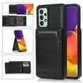 thumbnail image 1 of SaniMore for Samsung Galaxy A33 5G 6.5" 2022 Case, Card Slots Case with Flip Kickstand Premium Leather Magnetic Clasp Anti-scratch Anti-drop Heavy Duty Protective Case for Galaxy A33 5G, Black, 1 of 14