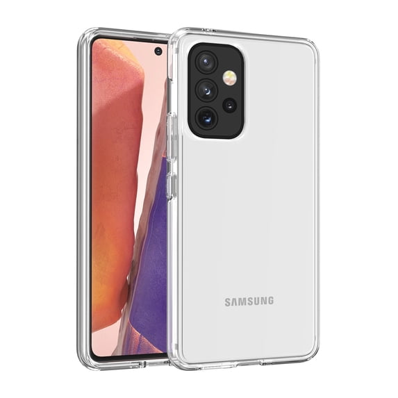 SaniMore for Samsung Galaxy A33 5G 6.5" 2022 Case, Transpsarnet Shockproof TPU Cover Super-slim Lightweight Wireless Charging Anti-scratch Anti-fall Shell For Galaxy A33 5G, White