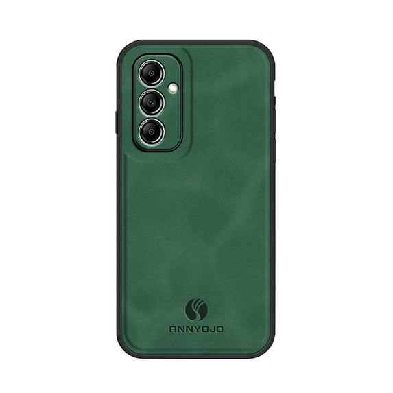 SaniMore for Samsung Galaxy A34 5G (6.6" 2023) Case, PU Leather Skin Shockproof TPU Soft Wear-resistant Magnetic Car Mount Anti-scratch Anti-Drop Slim Cover for Samsung Galaxy A34 5G, Darkgreen