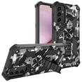 thumbnail image 1 of SaniMore for Samsung Galaxy A34 5G Case, Rugged PC & Soft TPU CD Magnetic Cover Built-in Car Mount & Multi-View Kickstand Camouflage Military Grade Shockproof Heavy Duty Protective Shell, Black, 1 of 7