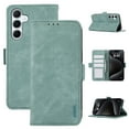 thumbnail image 1 of SaniMore for Samsung Galaxy A35 Case, Kickstand PU Leather Magnetic Protective Flip Cover with [RFID Blocking] [3 Card Slots] [TPU Interior Case] Compatible with Samsung A35, Turquoiseblue, 1 of 6