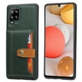 thumbnail image 1 of SaniMore for Samsung Galaxy A42 5G Case, PU Leather Shockproof Inner Shell with Wallet Card Slots Flip Kickstand Shockproof Retro Anti-scractch Drop-resistant Shell for Samsung A42 5G - Green, 1 of 6