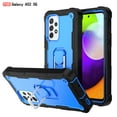 thumbnail image 1 of SaniMore for Samsung Galaxy A52 5G 6.5" 2021 Case with Hidden Bracket Rugged Heavy Duty Protective [Hard PC Back + Silicone Bumper] Shokcproof Anti-drop Tri-layer Hybird Shell, Black/Blue, 1 of 7