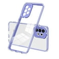 thumbnail image 1 of SaniMore for Samsung Galaxy A53 5G Case Slim Transparent [Not Yellowing Technology], Rugged PC & TPU Bumpers Built-in Detachable Lens Protector Shockproof Protective Cover, Purple, 1 of 7
