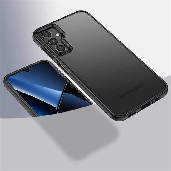 SaniMore for Samsung Galaxy A54 5G 2023 Case, Wear-resistant Frosted PC Backplane & Shockproof Soft TPU Bumper Anti-fall Anti-scratch Thin Lightweight Cover For Samsung Galaxy A54 5G,Black