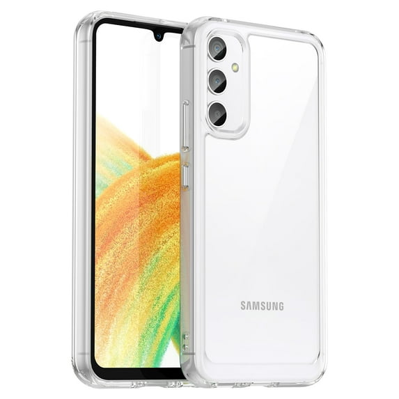 SaniMore Samsung Galaxy A54 5G Case (2023 Release), Soft Shockproof TPU Bumper Crystal-clear PC Back No-yellowing Anti-drop Ultra-slim Lightweight Rugged Cover For Samsung Galaxy A54 5G, Clear