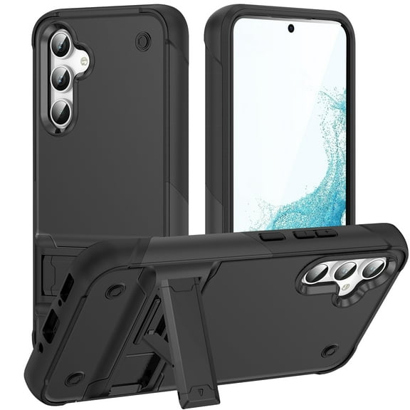 SaniMore for Samsung Galaxy A54 5G Case 6.4 inch 2023, Military Grade Shockproof Cover Heavy Duty Hybrid Soft TPU+Hard PC Case Non-Slip Gripping Case with Hidden Kickstand, Black