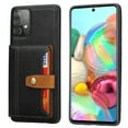 thumbnail image 1 of SaniMore for Samsung Galaxy A71 4G Case, PU Leather Shockproof Inner Shell with Wallet Card Slots Flip Kickstand Shockproof Retro Anti-scractch Drop-resistant Shell for Samsung A71 4G - Black, 1 of 5