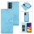 thumbnail image 1 of SaniMore for Samsung Galaxy A73 5G 6.7" 2022 Case, Flip Folio PU Leather Wallet Cover with Detachable Shell Wrist Strap Kickstand Card Slots Business Shockproof Case with Magnetic Clasp, Lightblue, 1 of 13