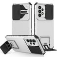 thumbnail image 1 of SaniMore for Samsung Galaxy A73 5G Case 2022 with Slide Camera Cover Built-in Kickstand Dual Layer Hybrid Shockproof Case for Galaxy A73 5G 6.7", White, 1 of 12
