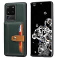 thumbnail image 1 of SaniMore for Samsung Galaxy S20 Ultra Case, PU Leather Shockproof Inner Shell with Wallet Card Slots Flip Kickstand Shockproof Retro Anti-scractch Drop-resistant Shell for Samsung S20 Ultra - Green, 1 of 5