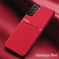thumbnail image 1 of SaniMore for Samsung Galaxy S21 FE Case, Carbon Fibre Magnetic Case Built-in Car Mount Shock Absorption TPU Rubber Luxury Hybrid Cover for Samsung Galaxy S20 FE 5G, Red, 1 of 8