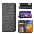 thumbnail image 1 of SaniMore for Samsung Galaxy S21 FE PU Leather Case RFID Blocking, Magnetic Closure Flip Wallet Cover with Wrist Strap Card Slot & Multi-Angle Kickstand All-Inclusive Protective Shell, Black, 1 of 10