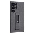 thumbnail image 1 of SaniMore for Samsung Galaxy S21 Plus 5G PU Leather Back Case, Slim All-Inclusive Case with Push-Pull Stand, Camera Lens Protection Shockproof Elegant Cover for Galaxy S21 Plus 6.7" 2021, Black, 1 of 9