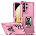 thumbnail image 1 of SaniMore for Samsung Galaxy S21 Ultra Case, Galaxy S21 Ultra Case with Kickstand Armor Magnetic Ring Rugged Protective Military Grade Shockproof Case for Galaxy S21 Ultra 6.8" 2021, Pink, 1 of 10